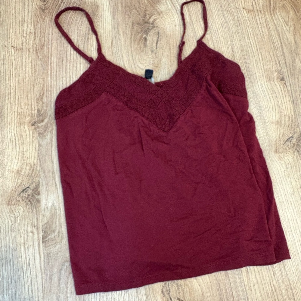 American Eagle Lace Trim Cami Top